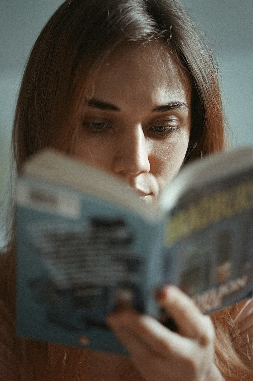reader surprised by book
